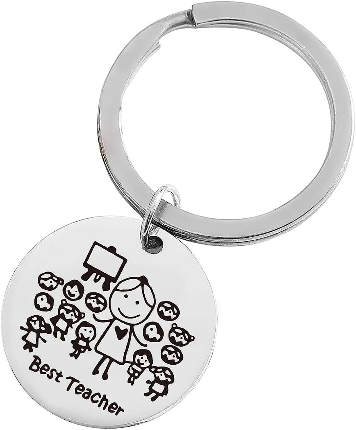 Wholesale Teacher's Day Gift Stainless Steel Keychain
